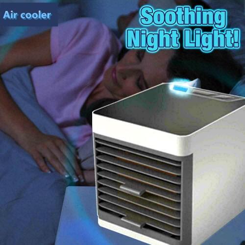 Mini Home Air Conditioner Portable Air Conditioning Personal Space Air Cooler USB Rechargeable Humidifier Air Cooling Desk Fan