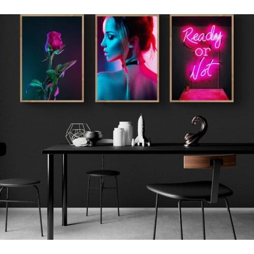 Modern Style Fashion Pinkism Canvas Painting Wall Art Nordic Posters and Prints Wall Pictures for Living Bedroom Decoration