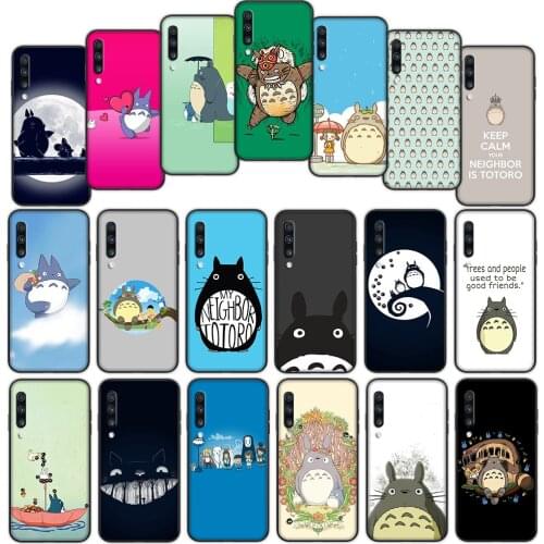 Cute Totoro Anime Soft Cover Case for Samsung Galaxy S20fe S21 Plus A02 A12 A32 A52 A72 F62 M02 M62 Ultra Cover