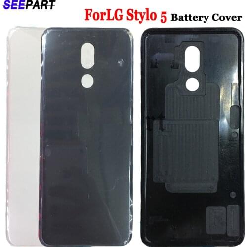 100% New Back Cover Case Replacement For LG Stylo 5 Rear Housing Door Battery Cover For LG Stylo 5 back housing free shipping