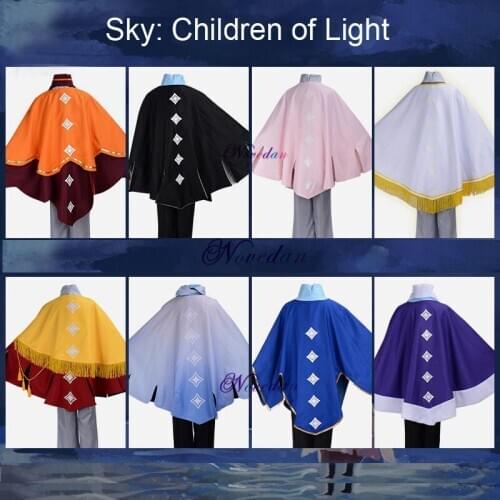 New Game Sky Children of Light Season of Rhythm Cosplay Costume Only Cloak Magic Robe Women Uniform Carnival Clothes halloween