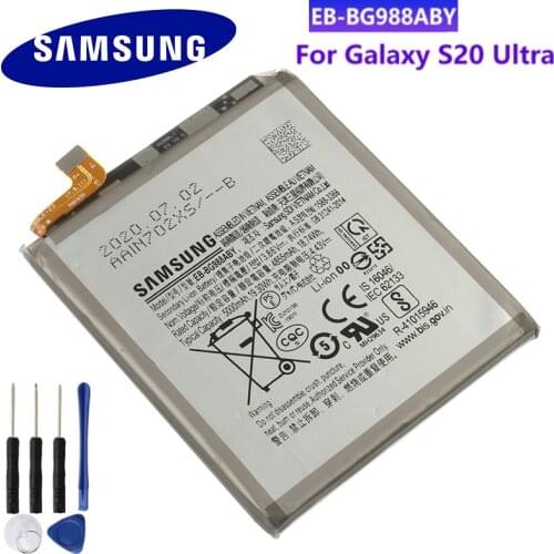 Original Samsung Replacement Battery EB-BG988ABY For Galaxy S20 Ultra Genuine Phone Battery 5000mAh