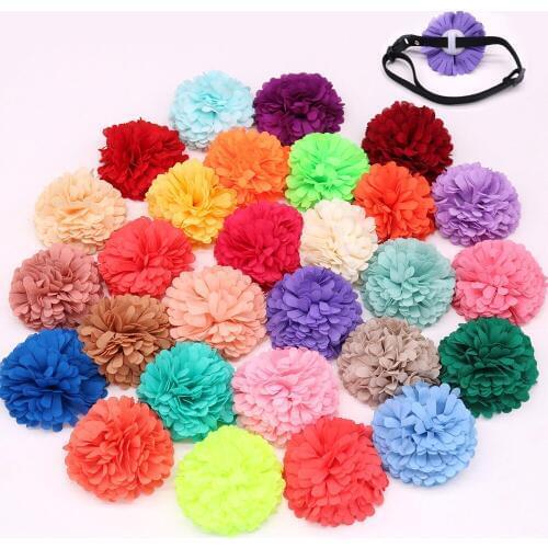 50PCS Pet Puppy Dog Cat Cute Collar Fower Charmsfor Holiday&Wedding Dog Collar Accessories Dog Bows Pet Supplies