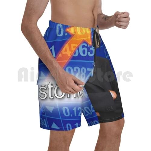 Stonks Beach Shorts Men Beach Pants Swimwear Stonks Meme Stonks Meme Dank Meme Memes Funny Funny Memes