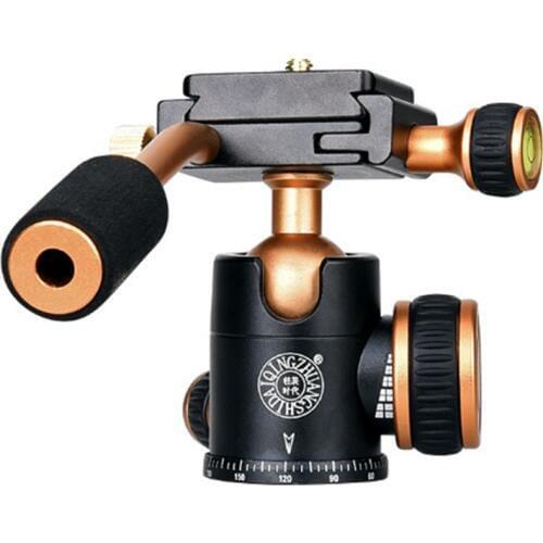 Q160 Professional Travel Camera Tripod Ball Head Handle Pan Head Compatibility for Digital Camera
