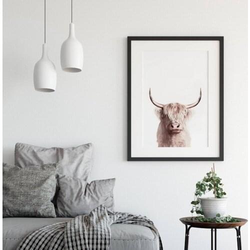 Nordic Modern Bison Art Animal Buffalo Canvas Painting Poster Picture Home Wall Art Painting Decoration Can Be Customized