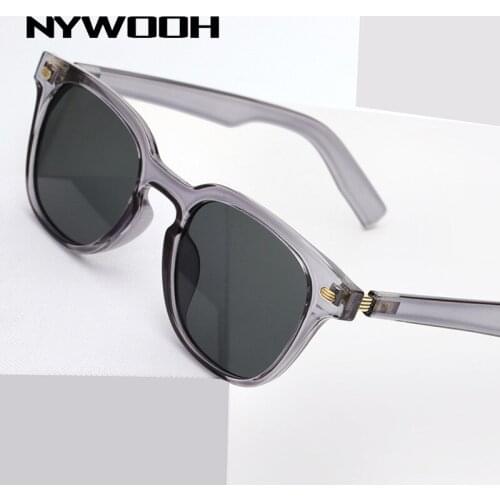 NYWOOH Vintage Sunglasses for Women Men Retro Brand Designer Square Sun Glasses Female Male Travel Driving Shades Eyewear UV400