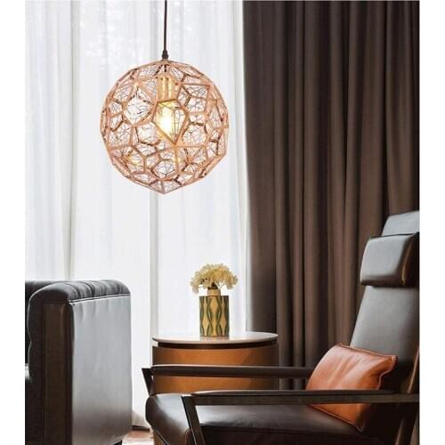 Modern Polished Chrome Diamond Ceiling Diamond Cage Chandelier Stainless Steel Lampshade Ceiling Pendant Light