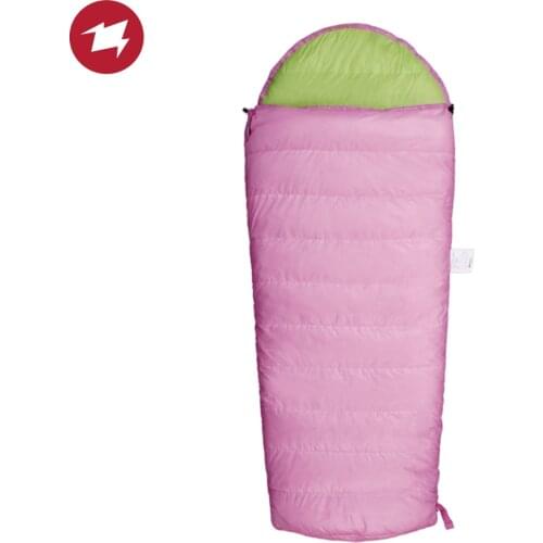 AEGISMAX KID 600 Ultralight Goose Down Sleeping Bag for Children Large Waterproof Kid Camp Sleeping Gear Winter 160x70