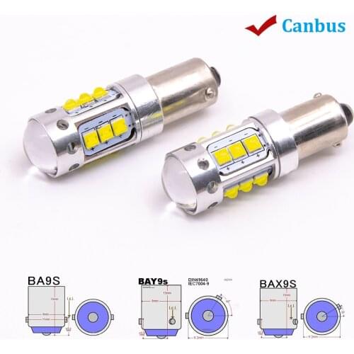 2pcs BA9S BAX9S BYX9S canbus T4W H6W H21W 10 SMD LED Side Turn Signals No error Reverse Lights For Mecedes-Benz BMW Audi Volvo