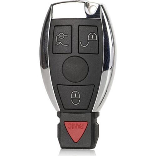 Bilchave 4 Buttons Remote Smart Car Key Shell For Mercedes Benz Year 2000+ Supports Original NEC and BGA Replace