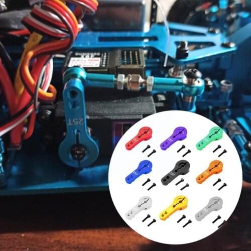 1 Set Metal Steering Servo Arm 25T Metal Swing Arm Double Lock Accessories RC Version Upgrade Hole Car With Q6R3