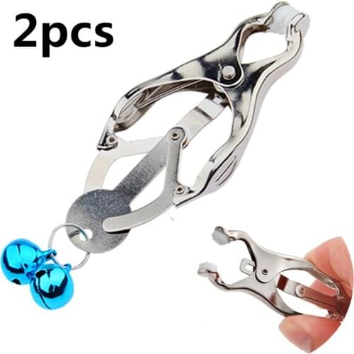 1 Pair Erotic Nipple Clamps Metal Breast Clip Bdsm Sex Toys For Woman Porno Accessories Gay Fetish Sexo Slave Couple Adult Games