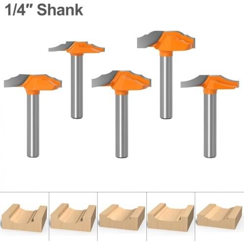 1pc 1/4"SH Shank Trimmer Ceaning Flush Trim Wood Router Bit Straight End Milll Milling Cutters for Wood Woodworking Tools