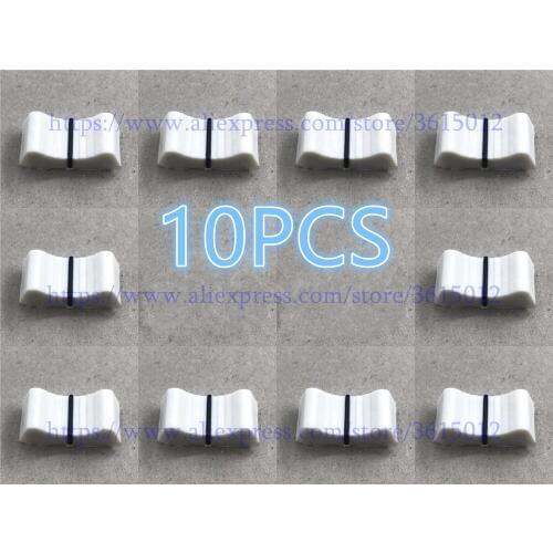 10pcs/lot Mixer Fader knob white color FOR ALLEN & HEATH XONE 1D 2D 3D 4D 32 62 464 S2 Slider Fader Knobs replacement