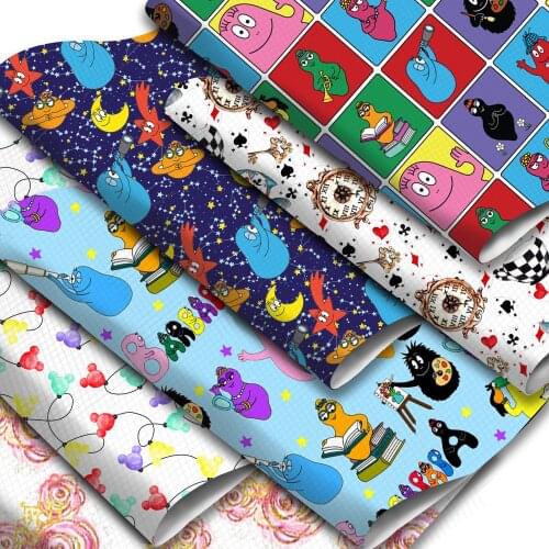 20*33cm Cartoon Ordinary Faux Synthetic Leather Fabric For Bows Leather Crafts DIY Handmade Material,1Yc18601