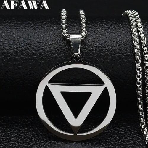2021 Punk Paper Clip Stainless Steel Statement Necklace for Men Silver Color Necklaces Pendants Jewelry cadena hombre N19118