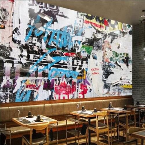 3d European Wallpaper Nostalgic Scrap Newspaper Personality Wallpaper Retro Wall Paper Emboss Wallpaper Wall Papers Living Room