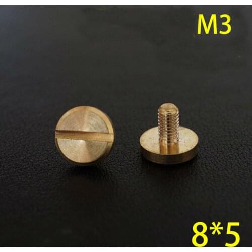 50pc Q28-8*5 Solid Brass belt screw Chicago Screw Leathercraft