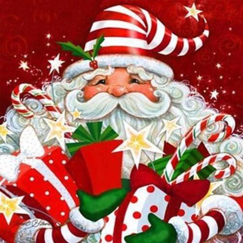 5D Diamond Painting Kits Full Round Drill Embroidery Santa Claus Mosaic Cross Stitch Home Room Decoration