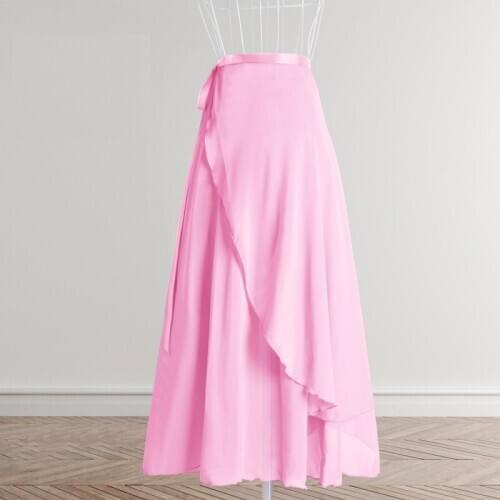 D0825 Adult Ballet Skirt Lace-up Half-Length Chiffon Apron Dancing Suit Gymnastic Yarn Skirt Teacher Skirts Yoga Exercise Suit
