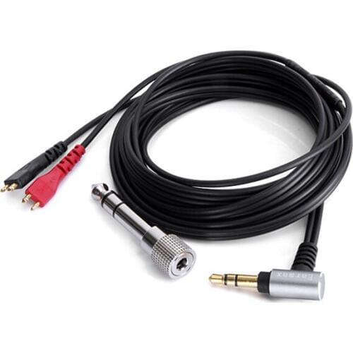 For Headphone HD25 HD560 HD540 HD480 HD430 HD414 HD250 Replacement 6.3mm/3.5mm Adapter Repair Headset Audio Cable