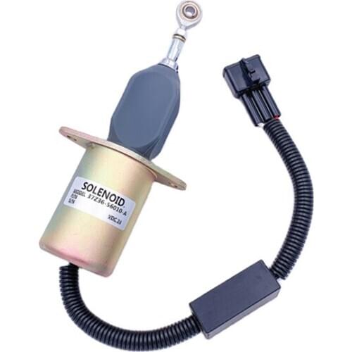Excavator 24V shutoff solenoid 37Z36-56010-A 3977620 5272680 stop solenoid