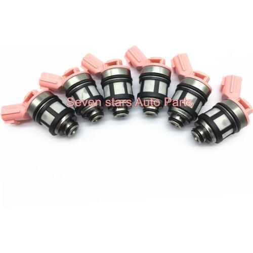 6pcs Fuel Injector Nozzle 166009S200 166001B000 for Nissan 3.0L 3.3L 1996-2004 16600-9S200 JS23-4 16600-9S200
