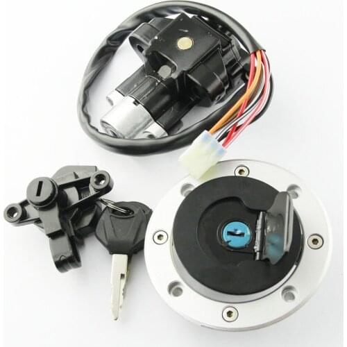 Motorcycle Fuel Tank Cover Cap Lock With Ignition Switch Lock FOR Suzuki GSF600 Bandit 1995-2004