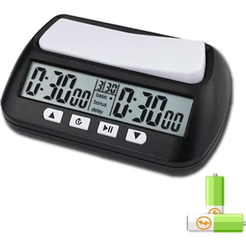 3-in-1 Professional Chess Clock Multipurpose Portable Digital Chess Clocks Count Up Down Timer Chess Game Timer Stop Timer
