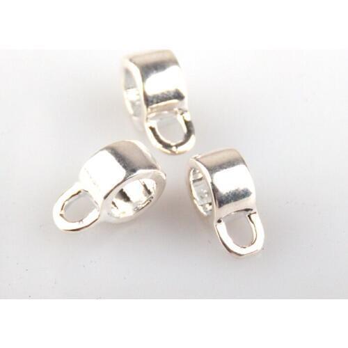 MOODPC 30 Pcs Tibetan 5mm Hole Charms Bail Link Bead in rhoidum
