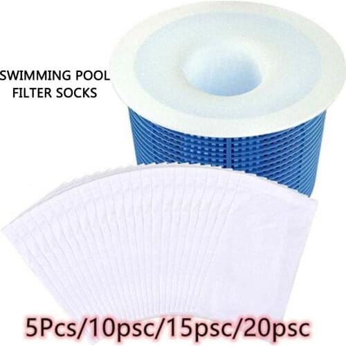 10/15/20pcs/Set Nylon Swimming Pool Skimmer Socks Baskets Skimmers Net Filter Storage Bag Swimming Pool Filter Socks