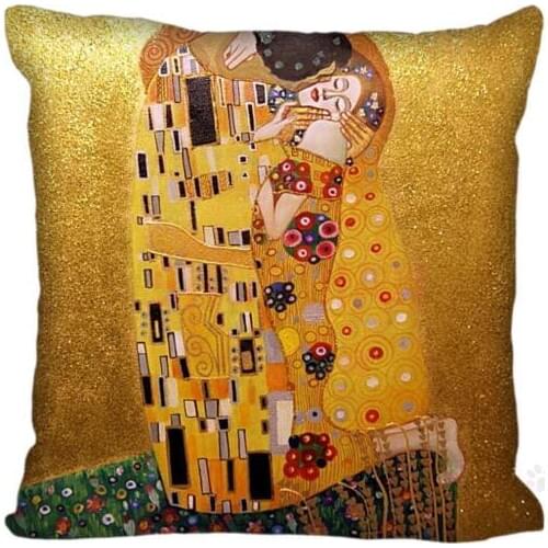 New Hot Custom Pillowcase Gustav Klimt soft 35x35cm 40x40cm (One Side) Pillow Cover Zippered Drop Shipping