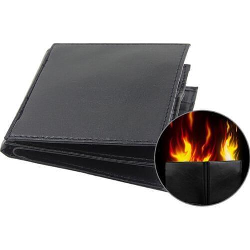 Flame Wallet Magic Trick Novelty Leather Wallet Illusions Accessories Magicas Mentalism Show for Props Children Funny Trick Toys