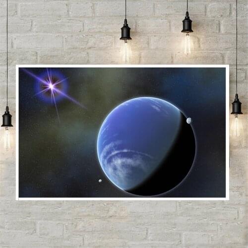 Earth Poster Home Decor Wall Art Galaxy Planet Canvas Painting Modern Decoration Space Nebula Starry Sky Stars Print Photos