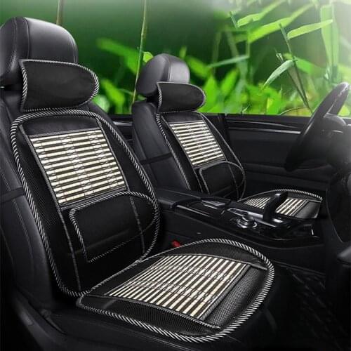 Summer Cool Cushion Breathable Comfortable Car Cushion Bamboo Ventilation Suitable for all cars, trucks and 3-box cars