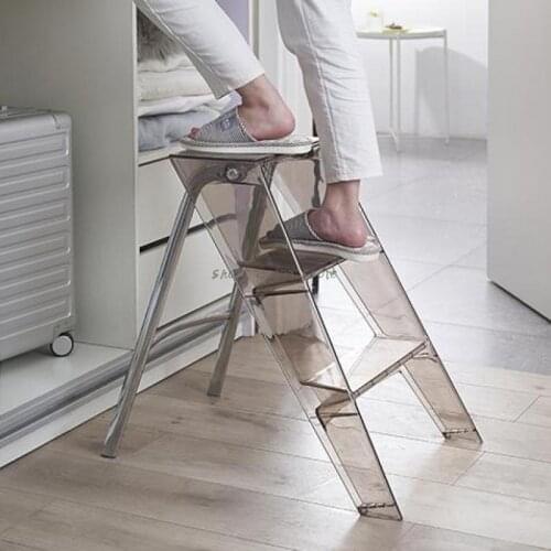 Household Ladder Folding Herringbone Ladder Thickening Indoor Climbing Ladder Mobile Step Ladder Three Step Storage Ladder Horse
