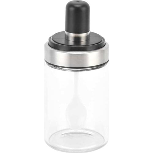 Voltage stabilizer adjustable power supply Glass Condiment Jar Spices Container Seasoning Bottle with Lid Serving Spoon for