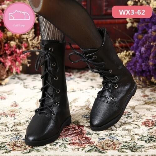 1/3 SD doll fashion high barrel womens boots long boots leather shoes high state shoes