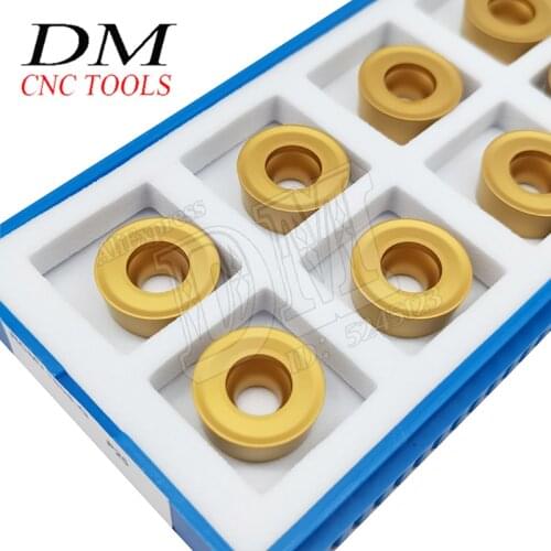 10PCS RCMT1606 Round Milling Insert CNC Lathe Cutting Insert R8 Cemented Carbide Insert Cutting Tool Lathe Accessories