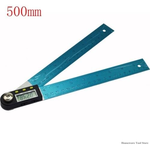 12" Digital Meter Protractor Stainless Steel Angle Ruler Finder 200/300/500mm Electronic Angle Gauge Inclinometer Goniometer New