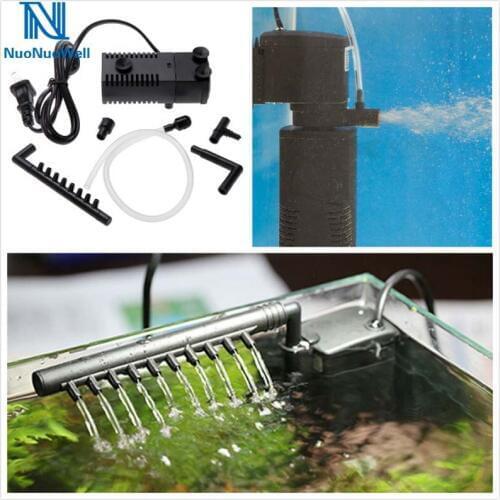 3W/5W/8W Ultra Quiet Aquarium Filters Fish Tank Submersible Air Pump Rain Spray Oxygen Supply Filter