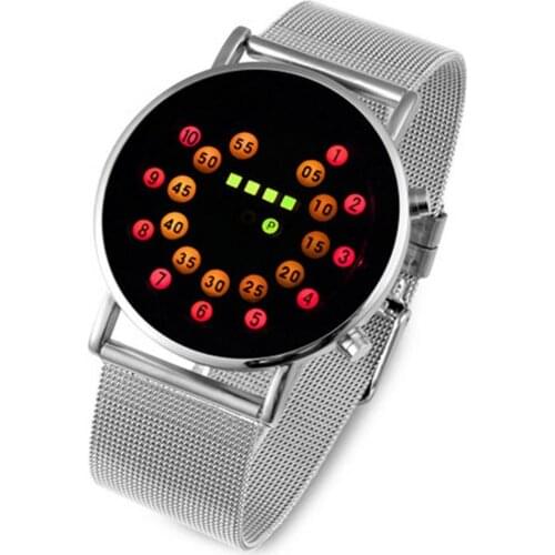 Fashion Men Outdoor Sport Luminous Electronic Digital LED Binary Wrist Watch