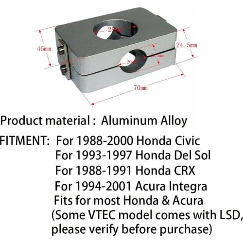 Lsd Limitted Slip Differential Conversion Plate for 90-02 HONDA Civic CRX DEL SOL ACCORD INTEGRA 88-01 PRELUDE EK EG EF DC2