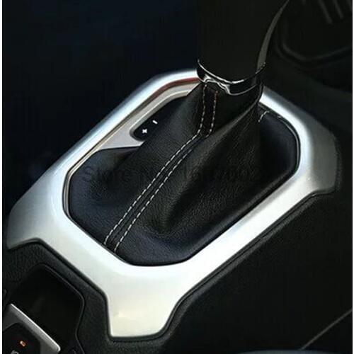 For Jeep Renegade 2016 ABS Chrome Partner Box ABS Gear Box Cover car-styling