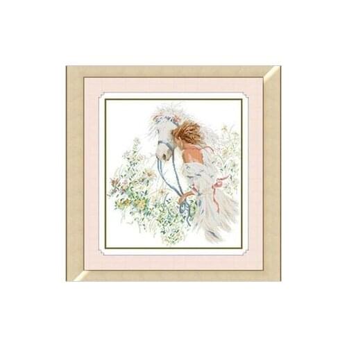 Factory Shop Cross Stitch Kit Angel Flower Horse Animal Free Shipping