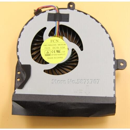 GPU CPU fan FOR ASUS G751 G751J G751M G751JT G751JY G751JL COOLING FAN COOLER DFS501105PR0T FG13 DFS561405PL0T FG15 5V