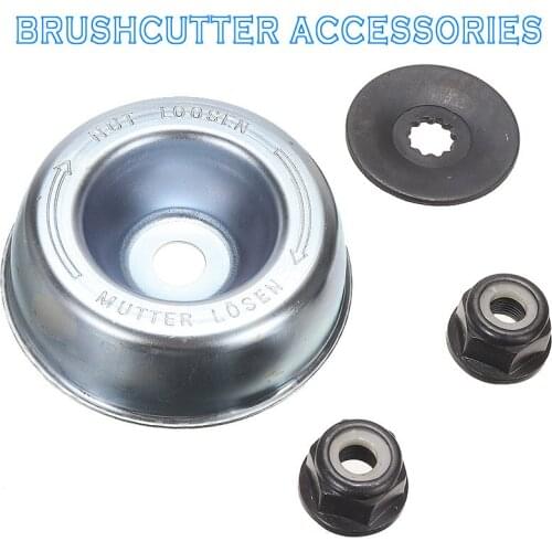 1set Grass Brush Cutter Dust Removal Weeding Attachment Accessories Driver Plate+Thrust Washer+Collar Nuts
