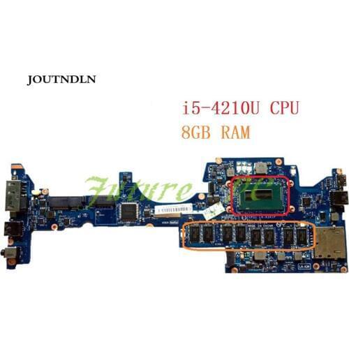 JOUTNDLN FOR Lenovo Yoga S1 Laptop Motherboard 00HT169 00HT169 LA-A341P SR1EF i5-4210U CPU 8GB RAM Test work