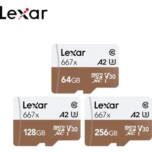 Lexar 667X Micro sd memory card 128GB 64GB 256GB Class 10 High speed up to 100M/s SD Card UHS-I cartao de memoria free shiping